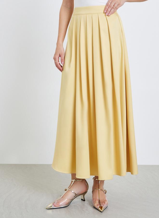 Styli Women Box Pleated A-Line Maxi Skirt - Image 2
